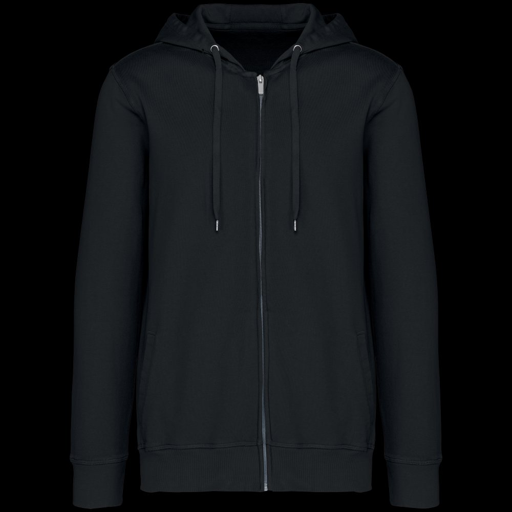 Sweat-shirt écoresponsable zippé à capuche French Terry unisexe
