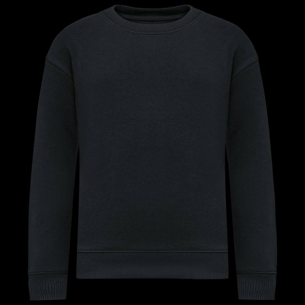Sweat-shirt écoresponsable à col rond oversize enfant