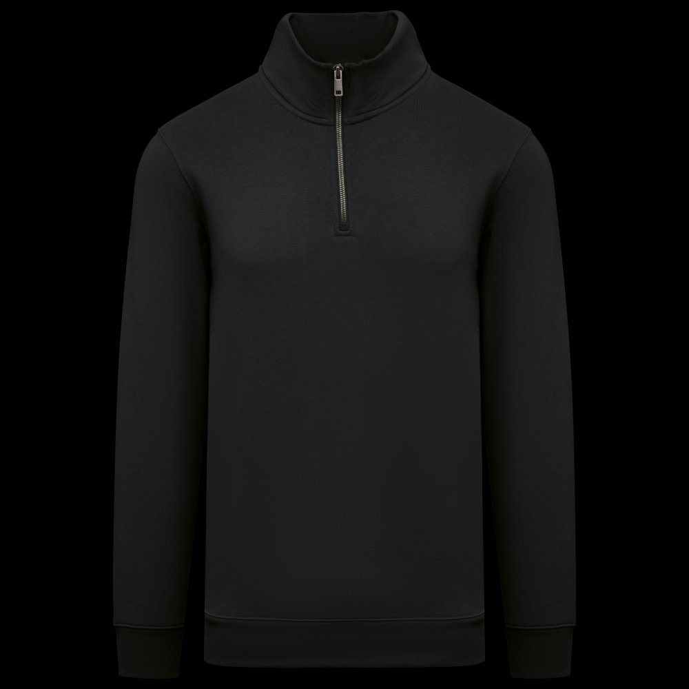Sweat-shirt écoresponsable à col montant zippé homme