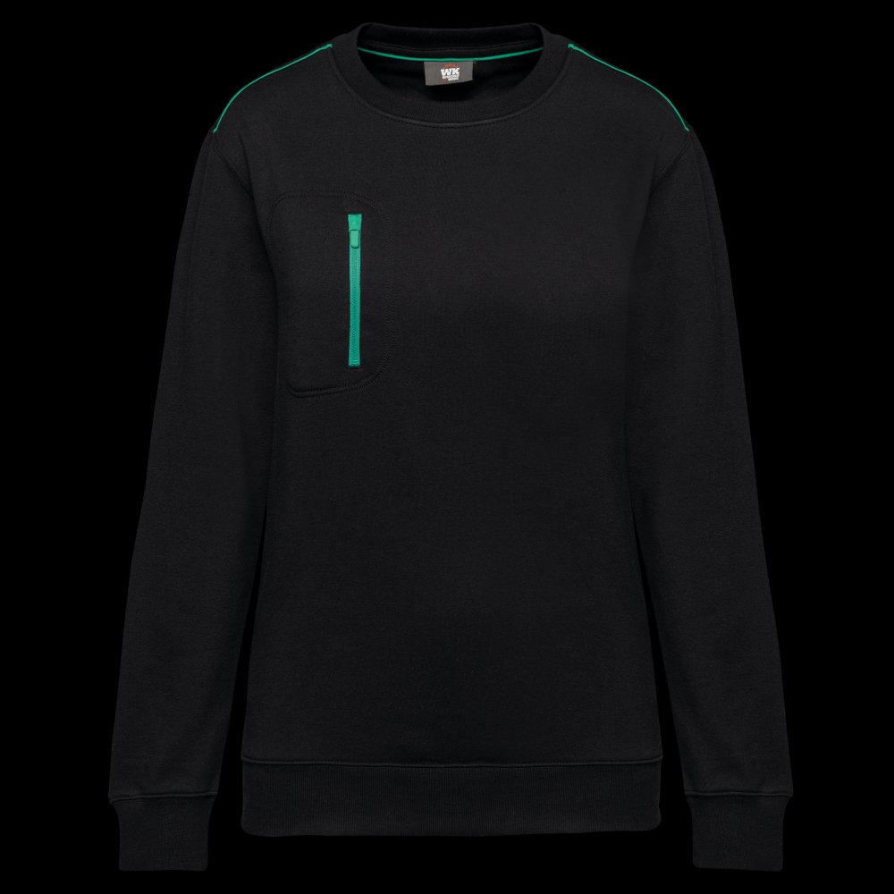 Sweat-shirt Day To Day zip poche contrastée unisexe