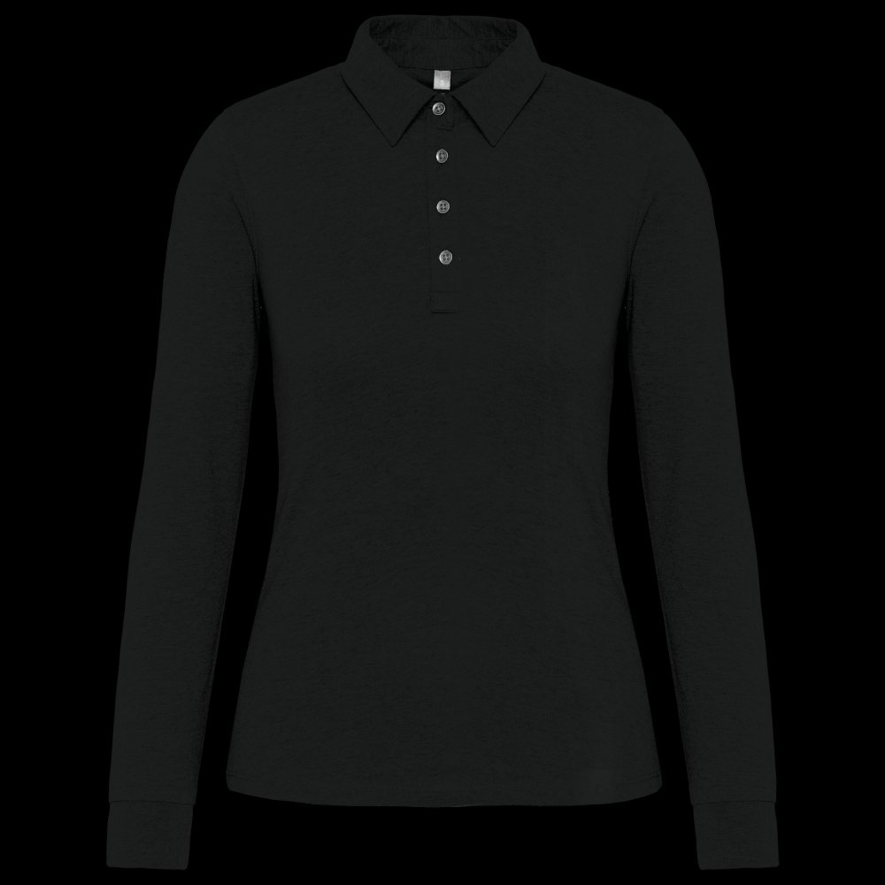 Polo jersey manches longues femme