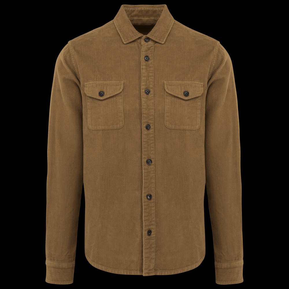 Surchemise écoresponsable délavée en velours côtelé homme