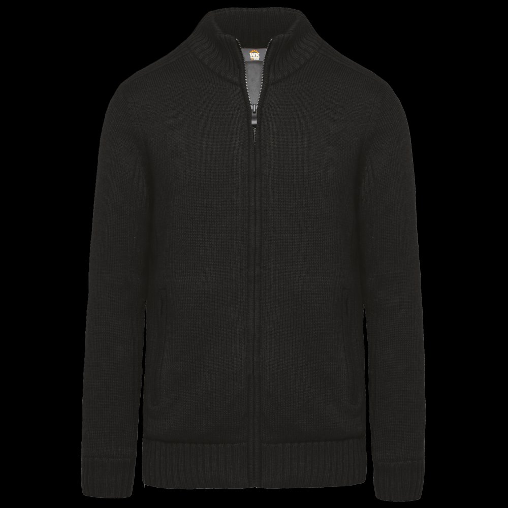 Cardigan doublé polaire homme