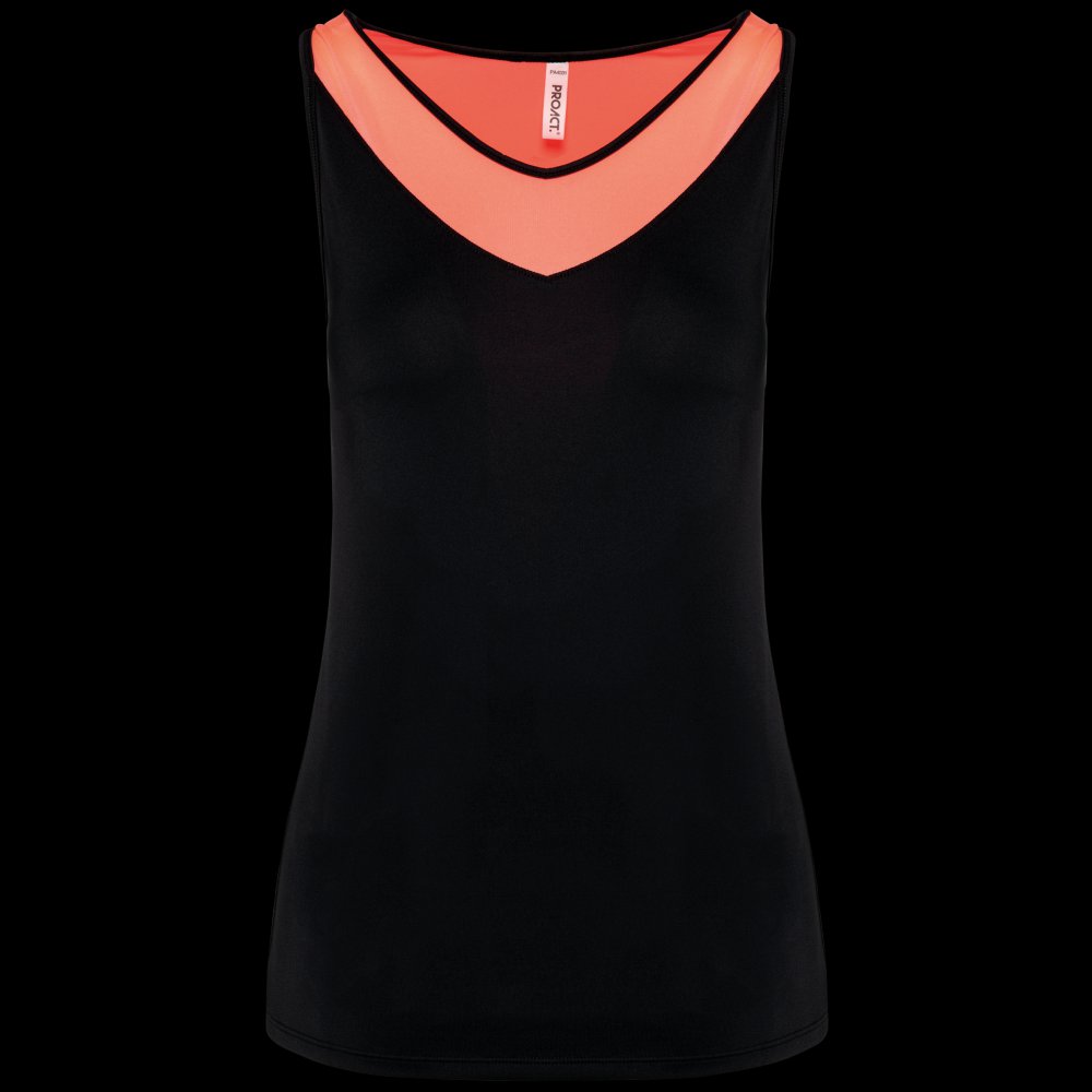 Débardeur de padel bicolore femme