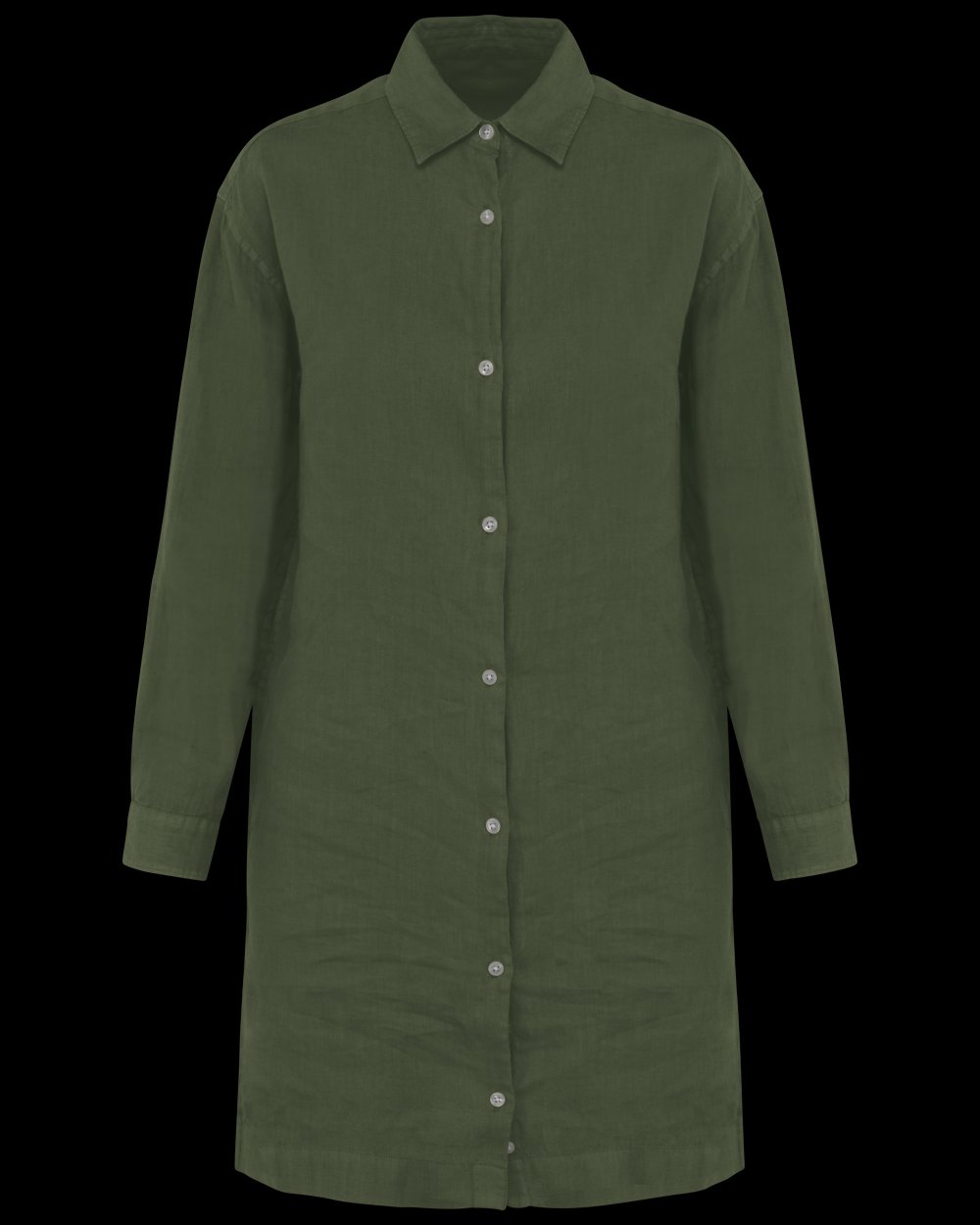 Robe chemise en lin femme