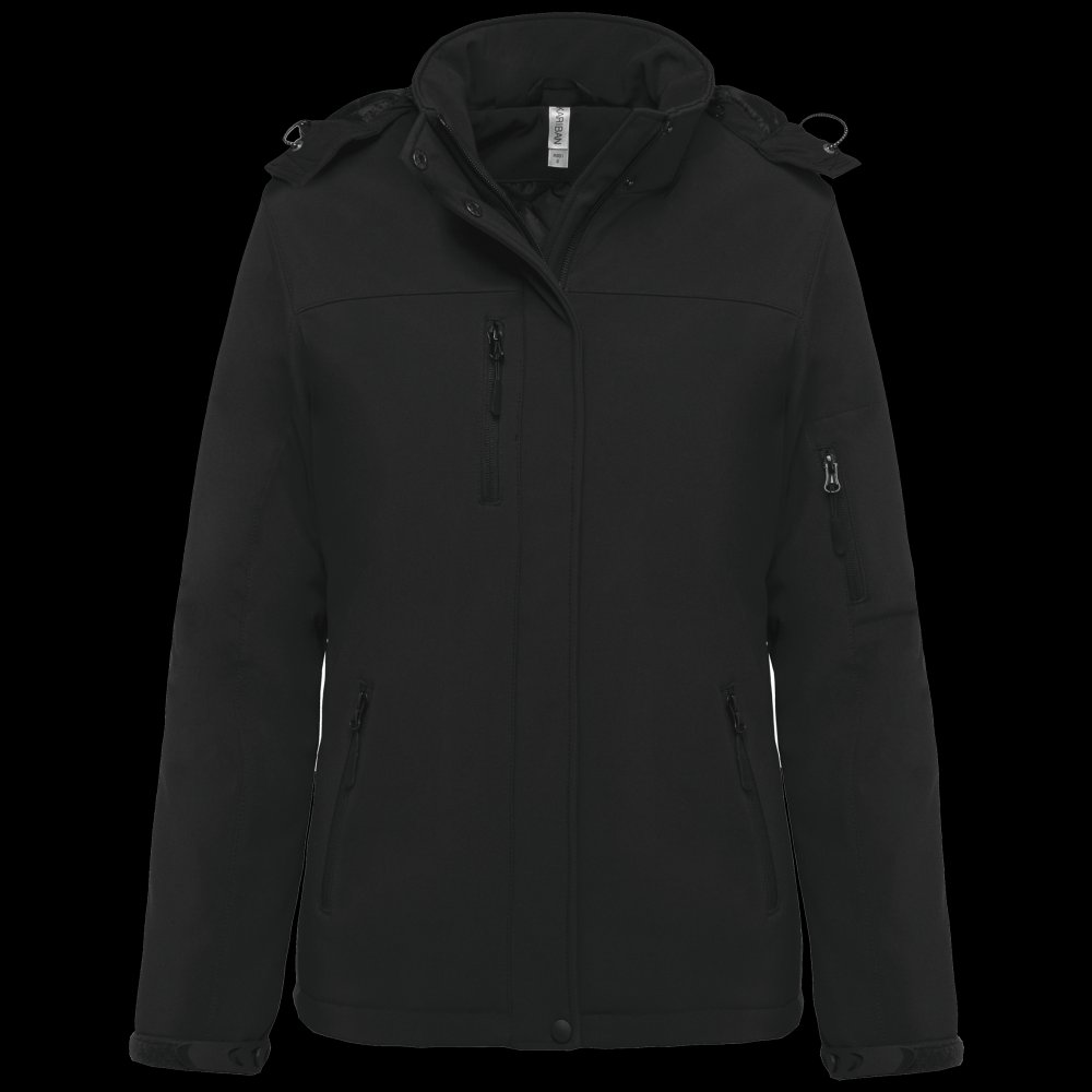 Parka softshell doublée capuche femme