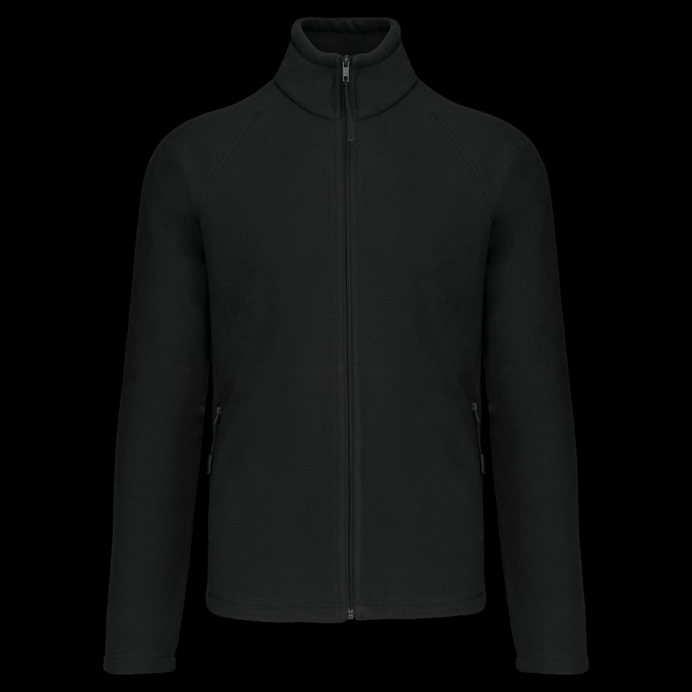 Veste micropolaire zippée manches raglan homme