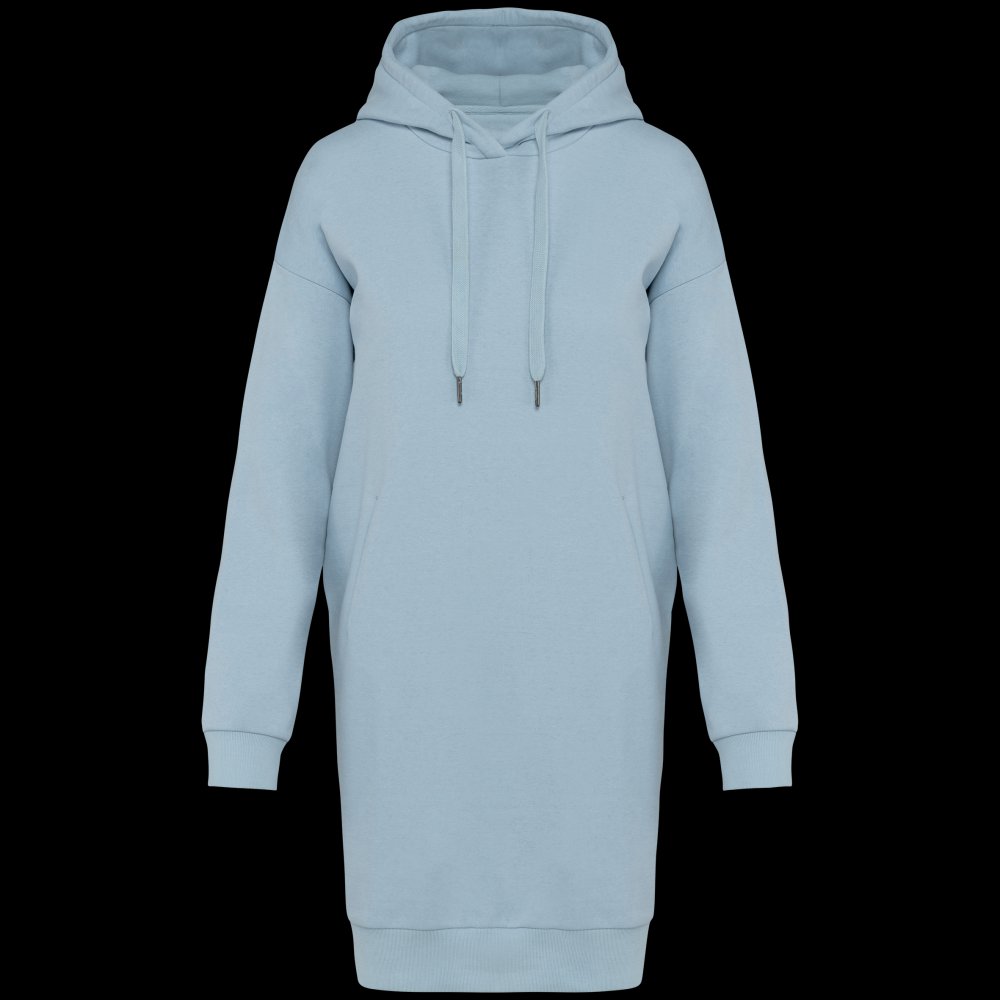 Robe sweat-shirt écoresponsable à capuche femme