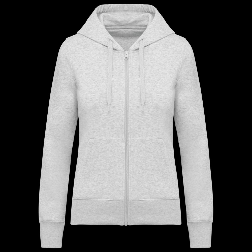 Sweat-shirt écoresponsable zippé à capuche femme