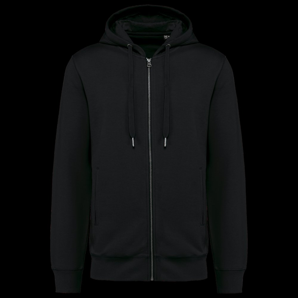 Sweat-shirt french terry écoresponsable zippé à capuche unisexe