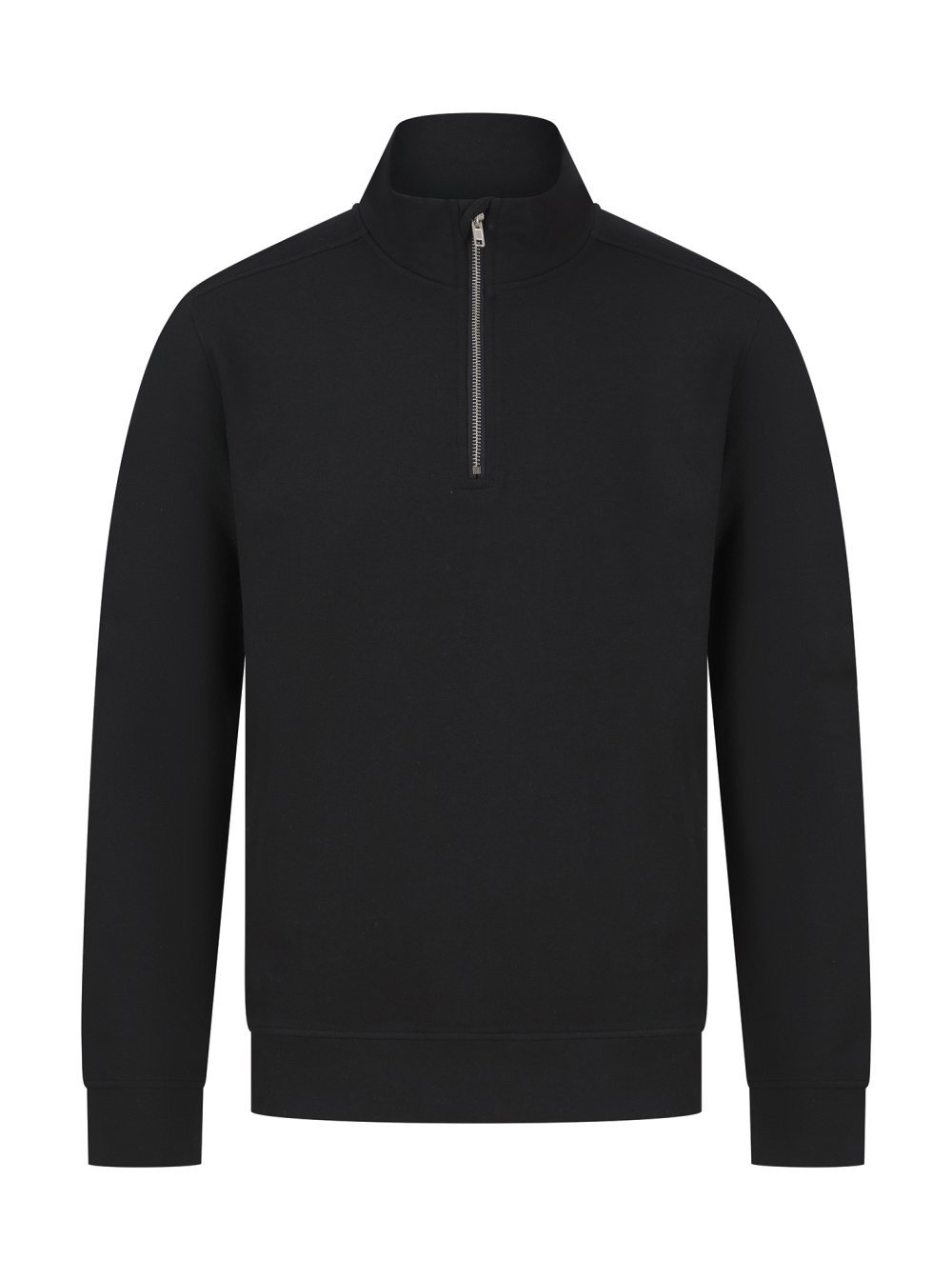Sweat-shirt col zippé unisexe