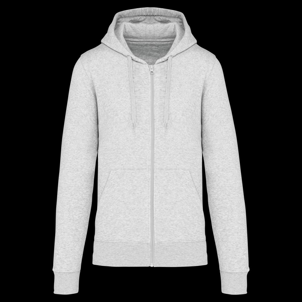 Sweat-shirt écoresponsable zippé à capuche homme