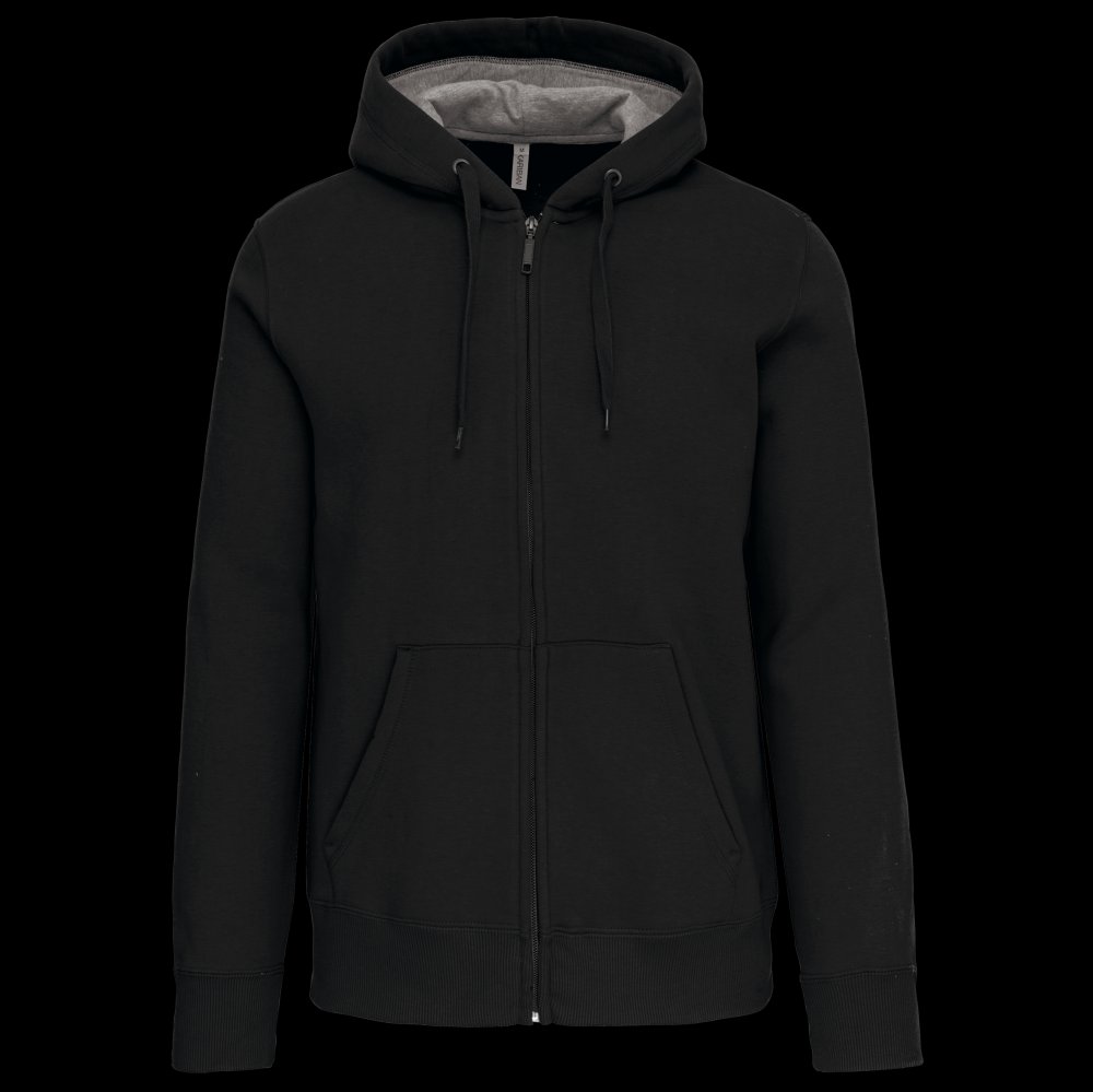 Sweat-shirt zippé capuche unisexe