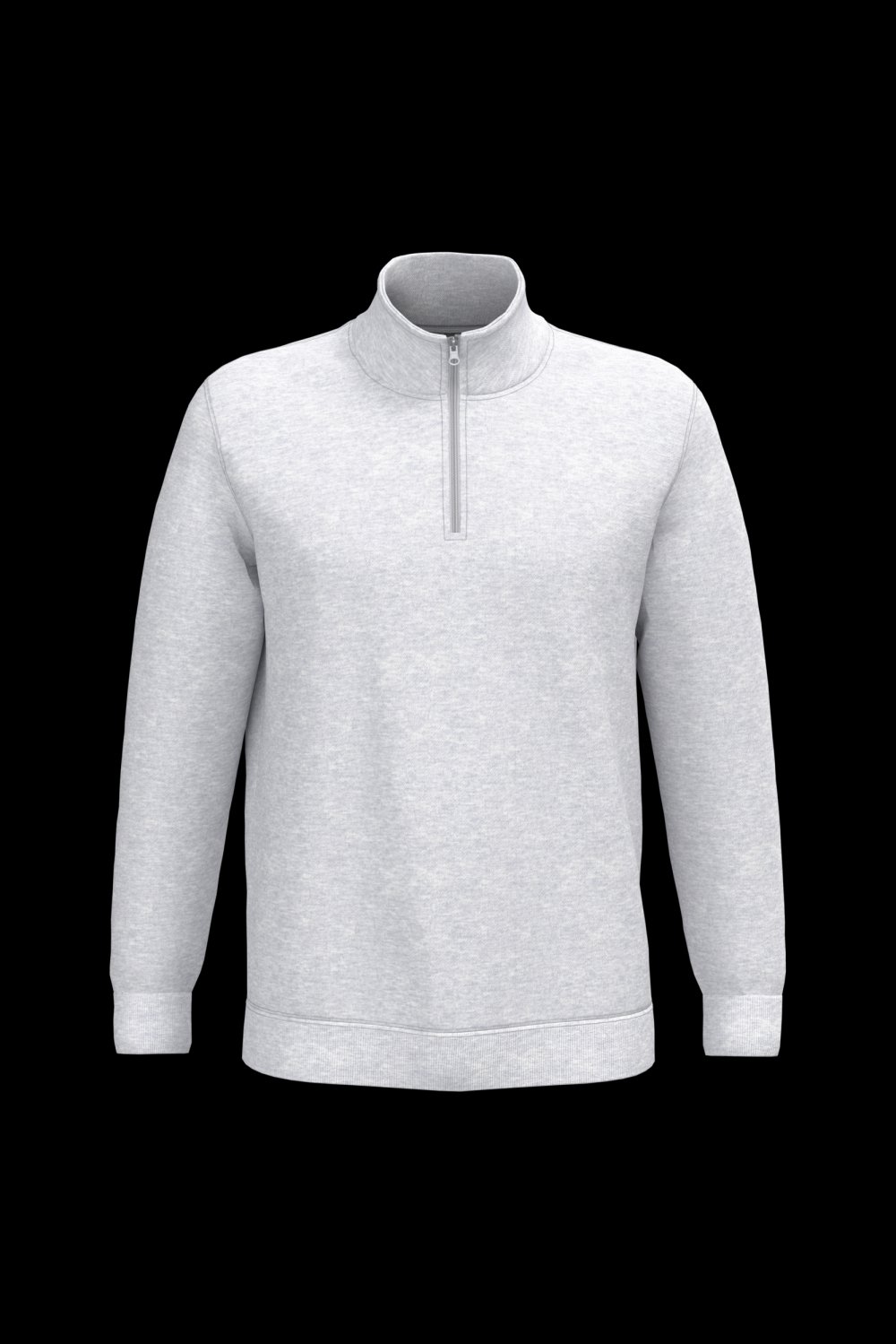 Sweat-shirt col zippé homme