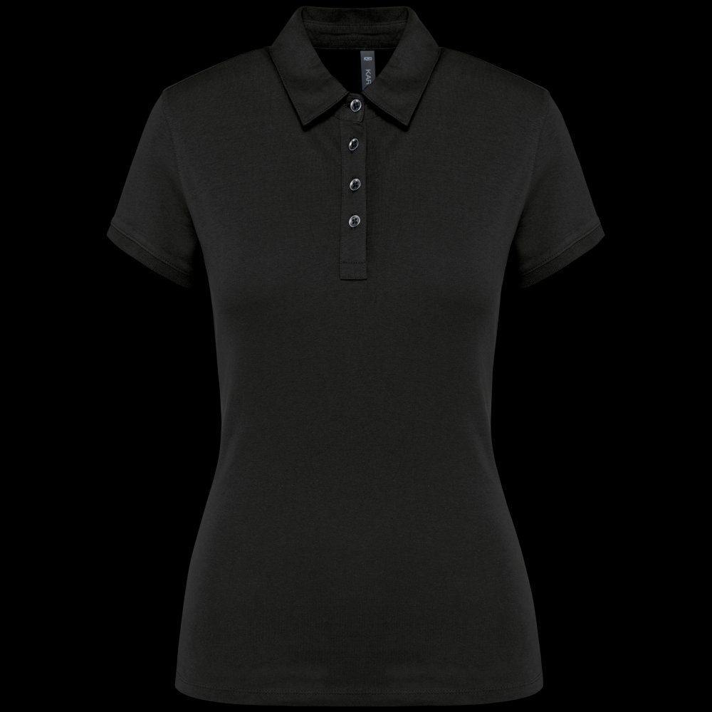 Polo jersey manches courtes femme