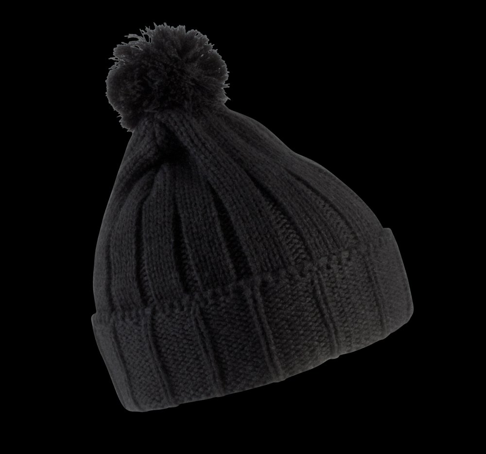 Bonnet à pompon avec revers