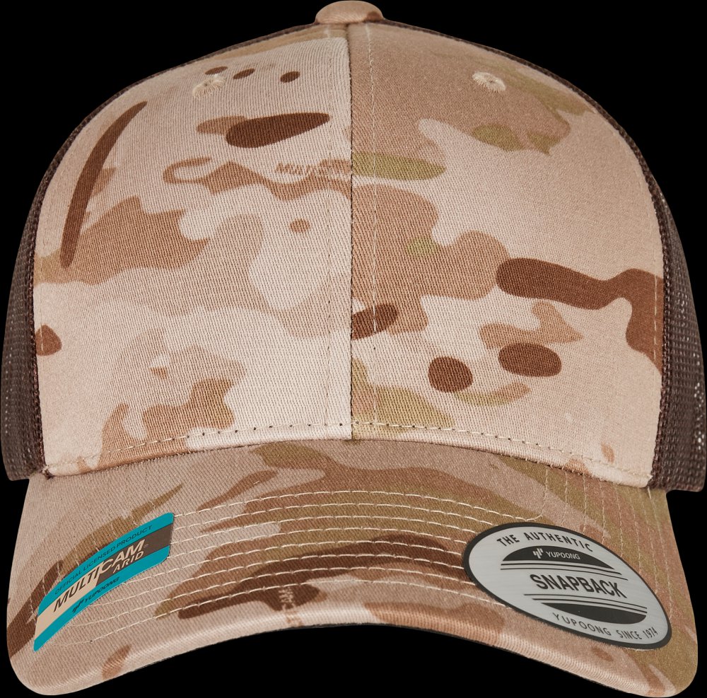 Casquette retro trucker multicam