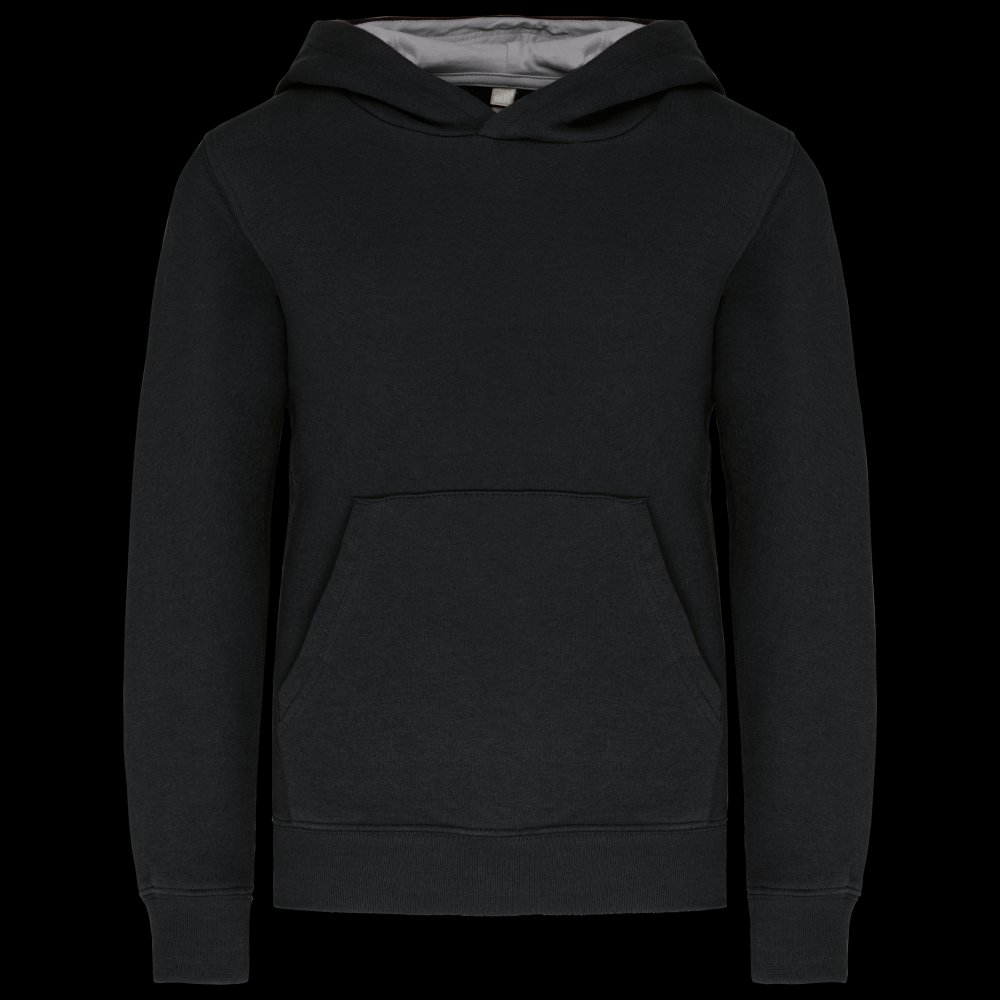 Sweat-shirt capuche contrastée enfant